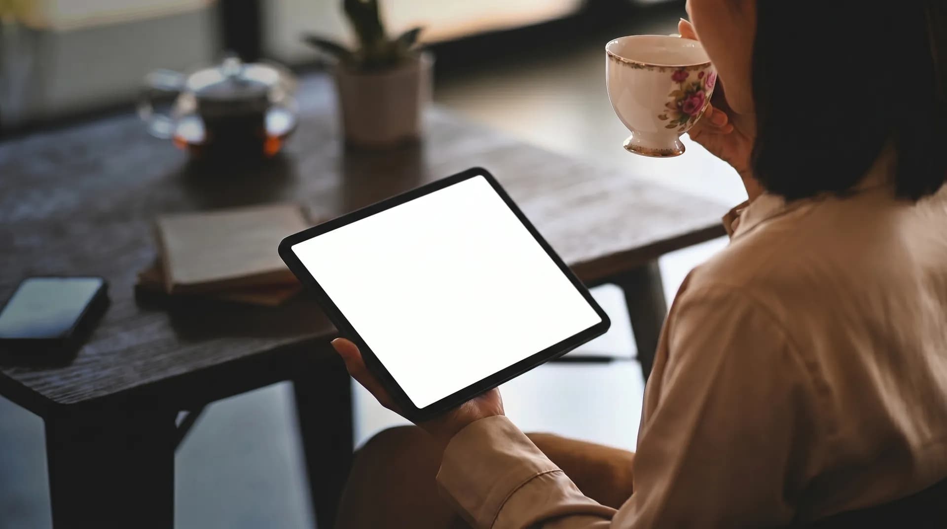 Tablette affichant un document en cours de traitement